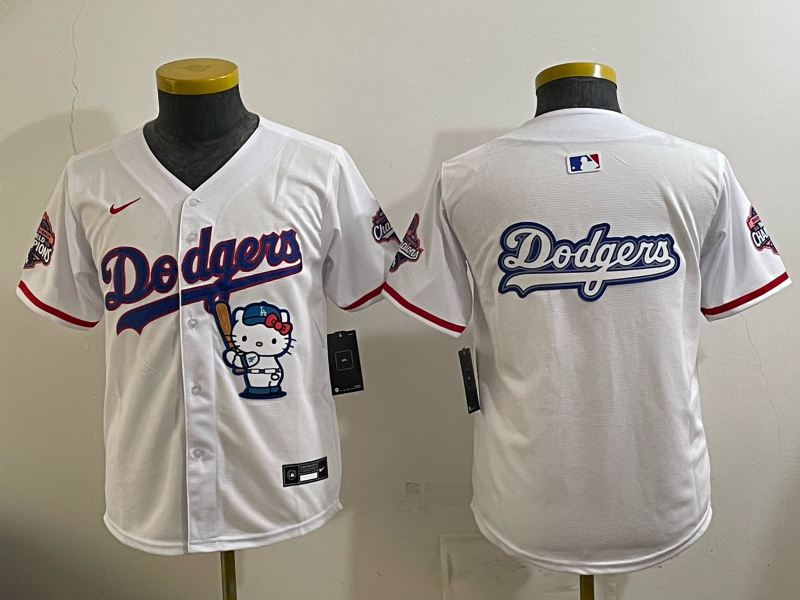 youth Los Angeles Dodgers blank white Game 2026 Nike MLB Jersey 0523001